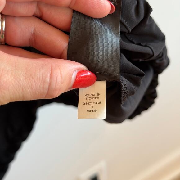 Chico's Zenergy UPF Bungee Half Sleeve Mini Shirt Dress Black L NWT - Picture 12 of 13